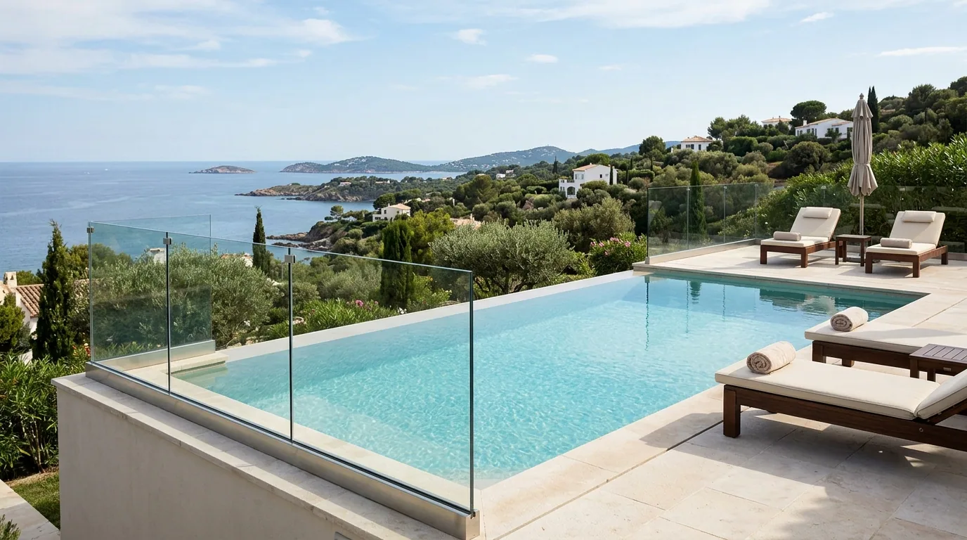 Garde-corps pour piscine sur-mesure